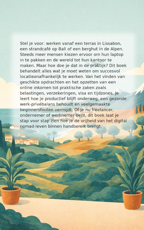Achterkant van Werken als digital nomad