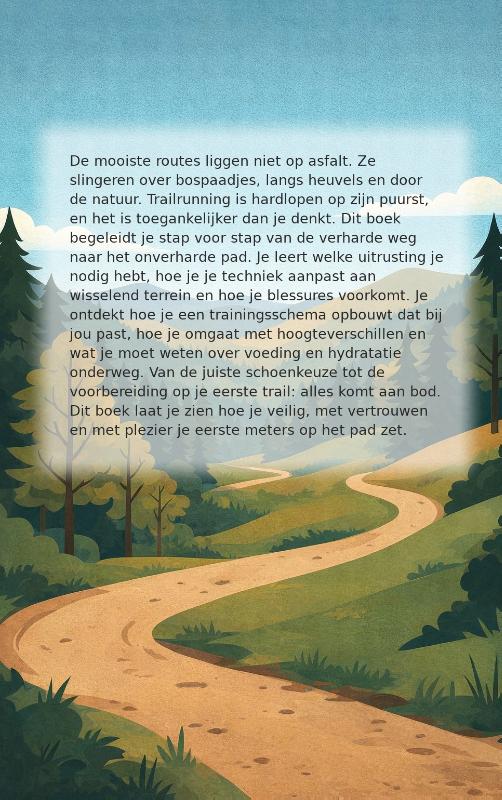 Achterkant van Trailrunning voor beginners