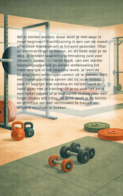 Achterkant van Krachttraining voor vrouwen