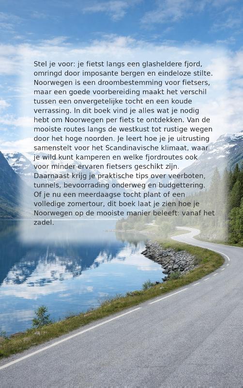 Achterkant van Fietsen door noorwegen