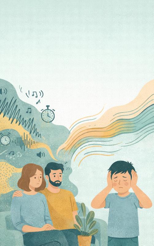 Achterkant van Prikkelgevoelige kinderen in het gezin