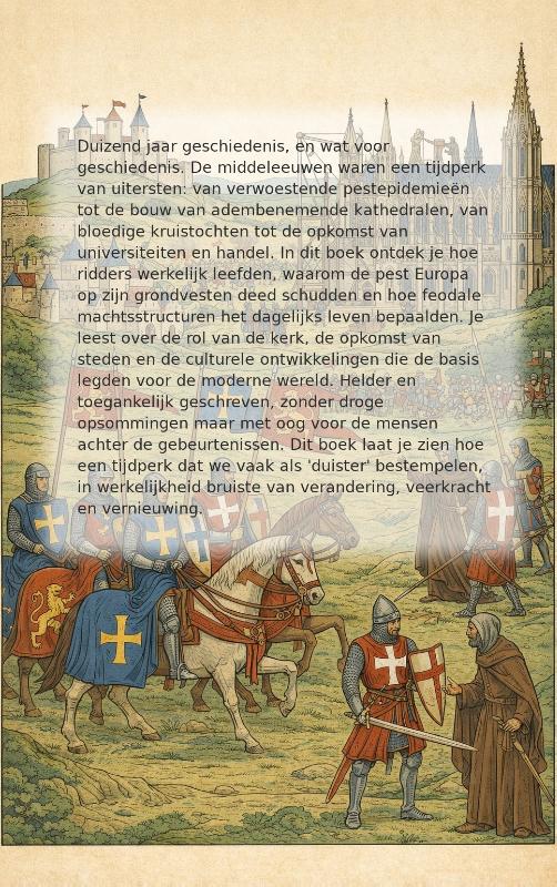 Achterkant van Alles over de middeleeuwen