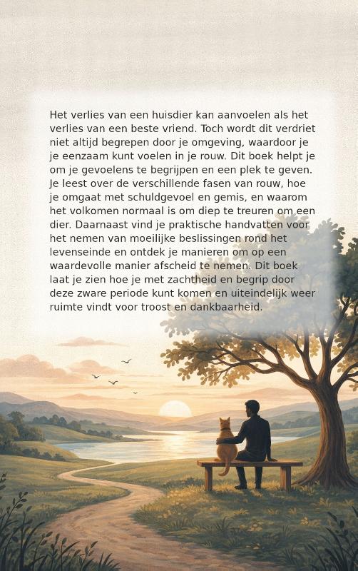 Achterkant van Afscheid van je huisdier