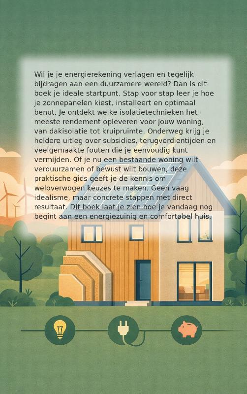 Achterkant van Zonnepanelen en isolatie, stap voor stap