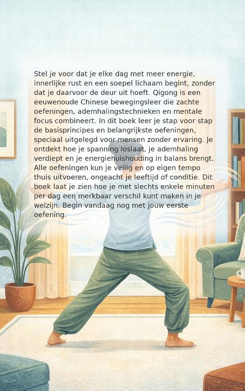 Achterkant van Qigong voor beginners thuis