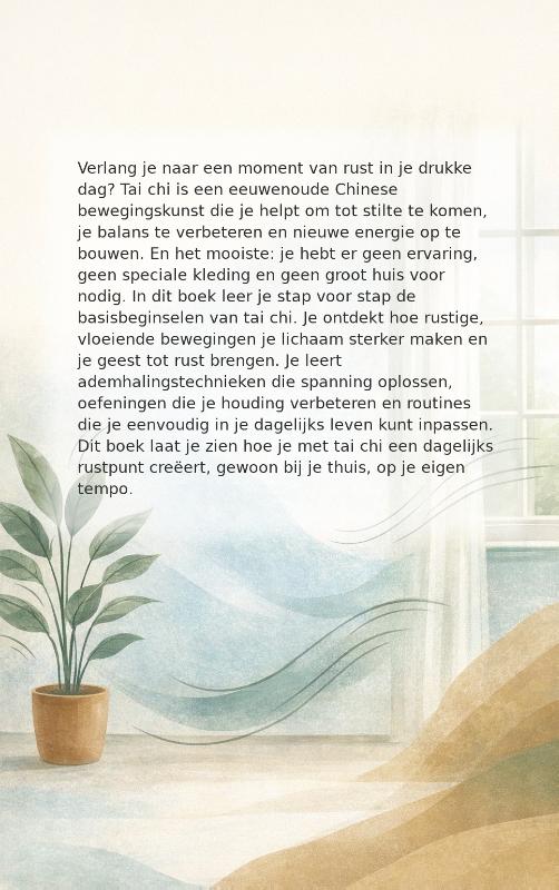 Achterkant van Tai chi voor thuis beginners