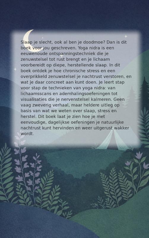 Achterkant van Yoga nidra slaap dieper