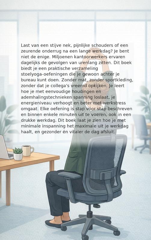 Achterkant van Stoelyoga voor het kantoor