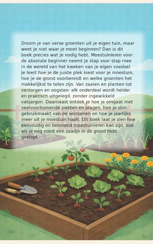 Achterkant van Moestuinieren voor de absolute beginner