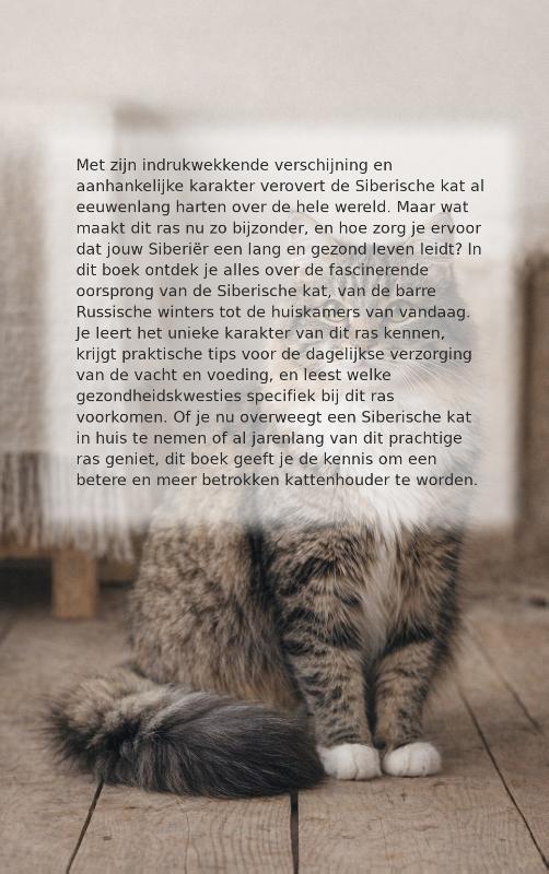Achterkant van Alles over de siberische kat