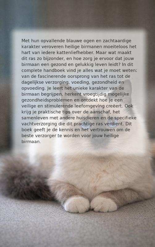 Achterkant van Alles over de heilige birmaan