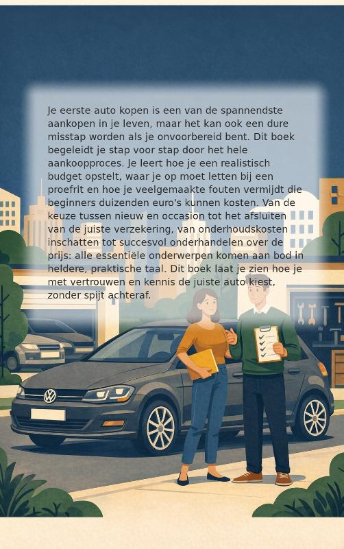 Achterkant van De eerste auto kopen zonder spijt
