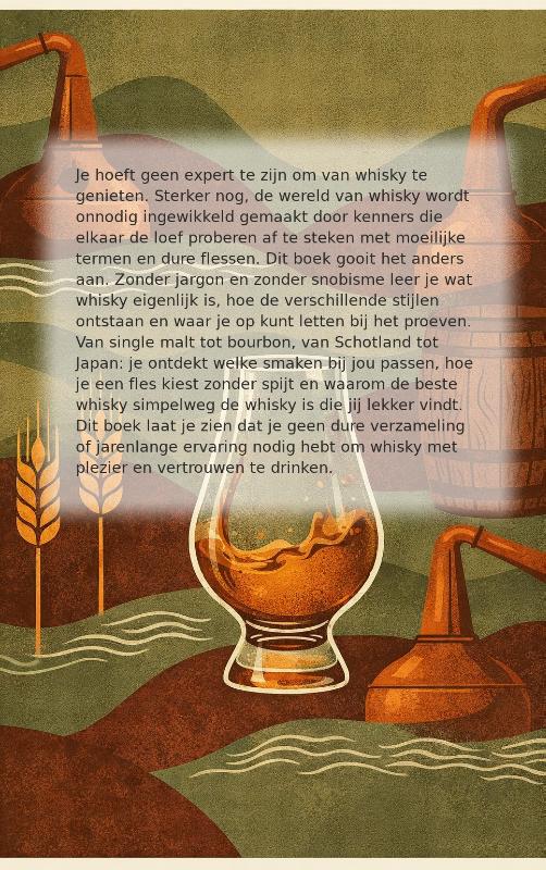 Achterkant van Whisky zonder pretentie