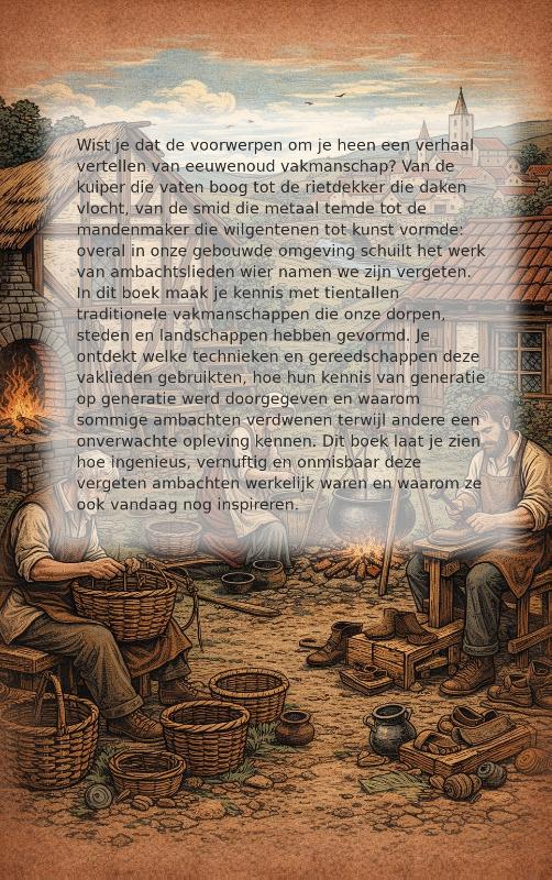 Achterkant van De vergeten ambachten