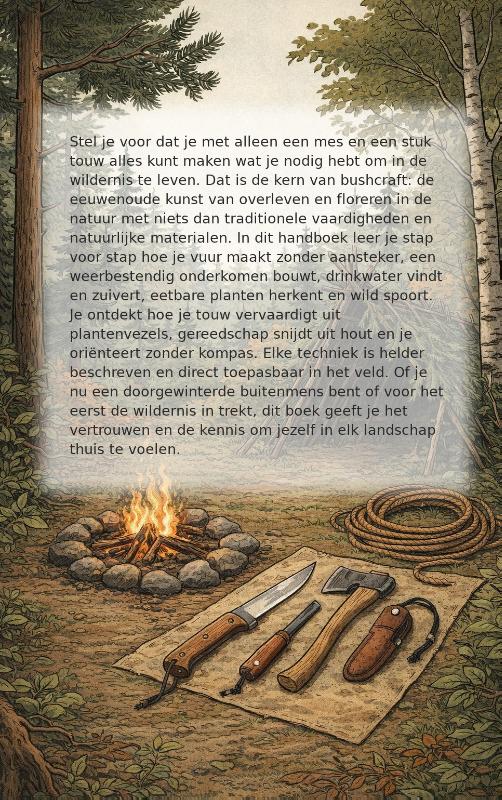 Achterkant van Het Bushcraft Handboek