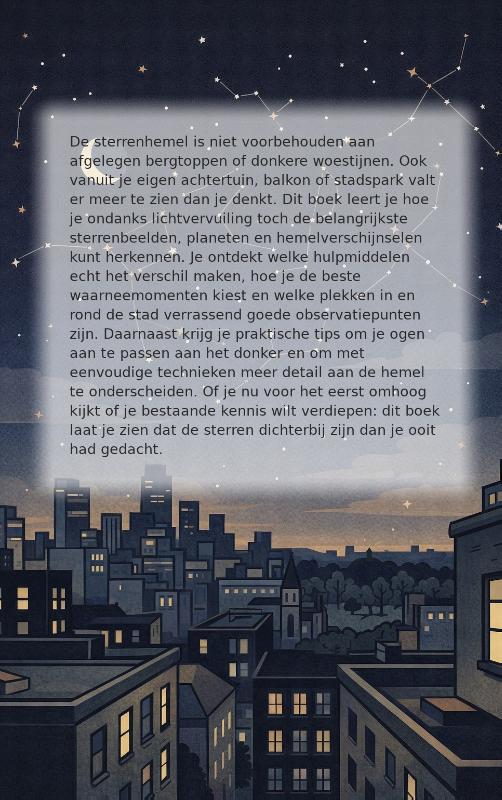 Achterkant van Sterren boven de stad
