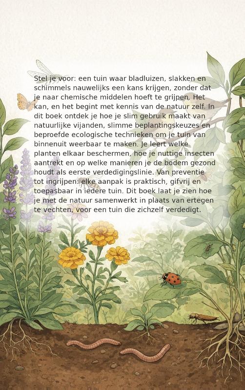 Achterkant van De tuin die zichzelf verdedigt