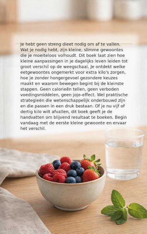 Achterkant van Kleine gewoontes voor een gezonder gewicht