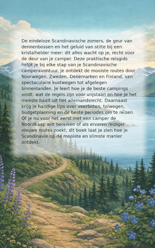 Achterkant van Camper door scandinavië