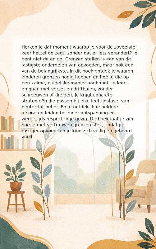 Achterkant van Grenzen stellen voor kinderen