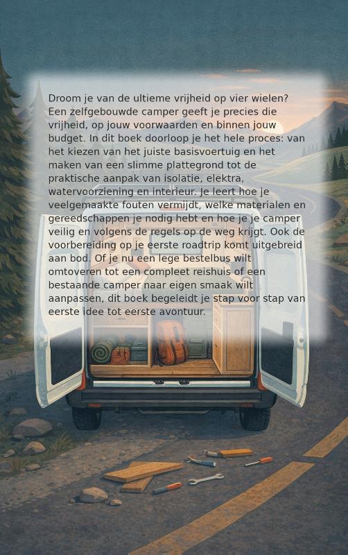 Achterkant van Bouw je eigen camper