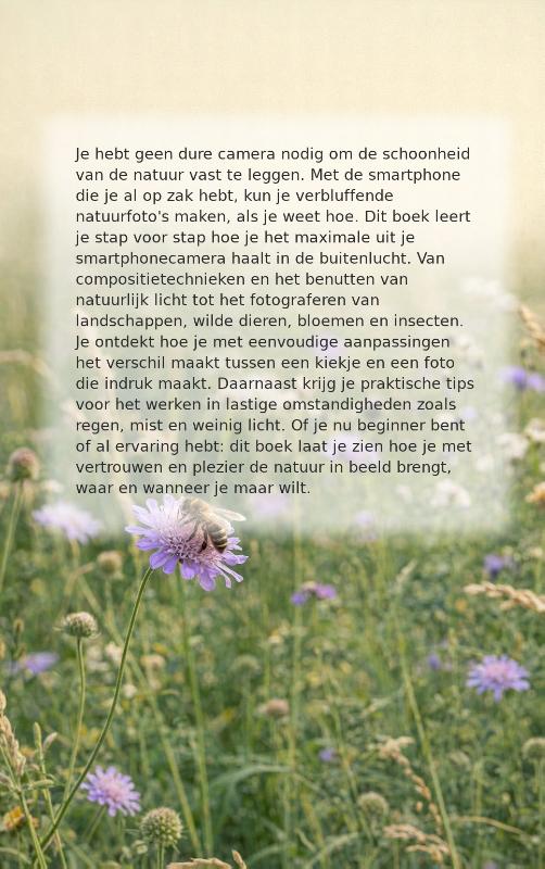 Achterkant van Natuurfotografie met je smartphone