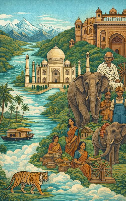 Achterkant van Alles over India