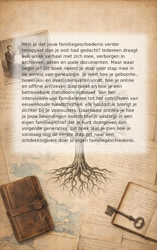 Achterkant van Starten met Genealogie