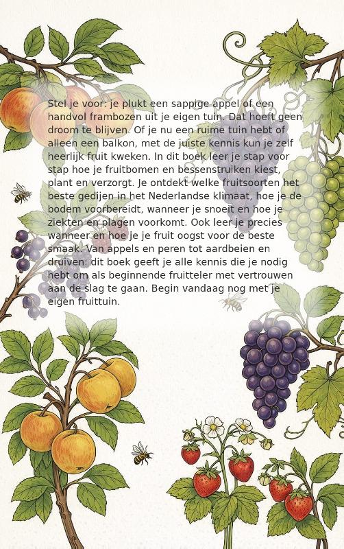 Achterkant van Fruittuin voor Beginners