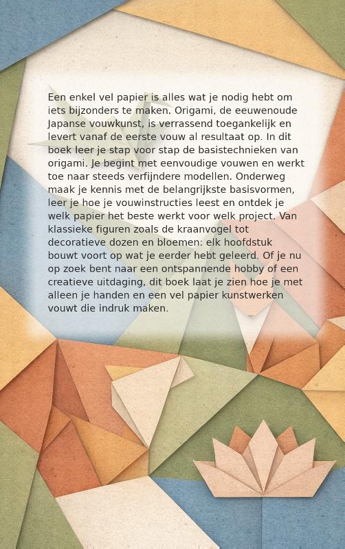 Achterkant van Starten met Origami