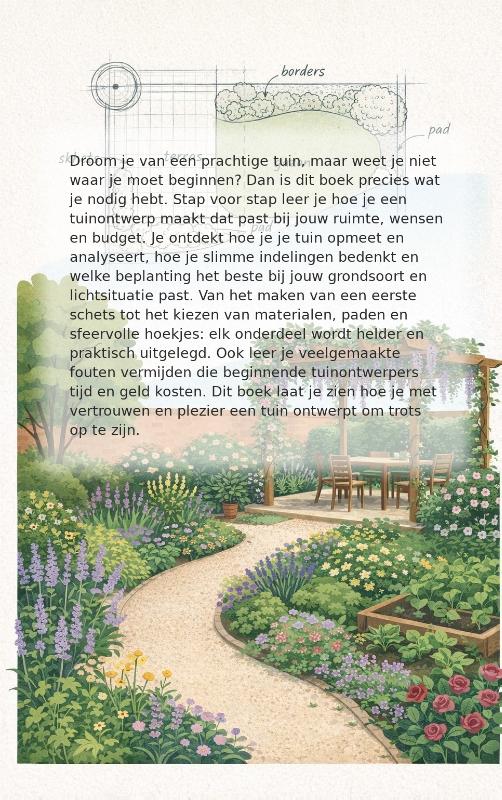 Achterkant van Tuinontwerp voor Beginners