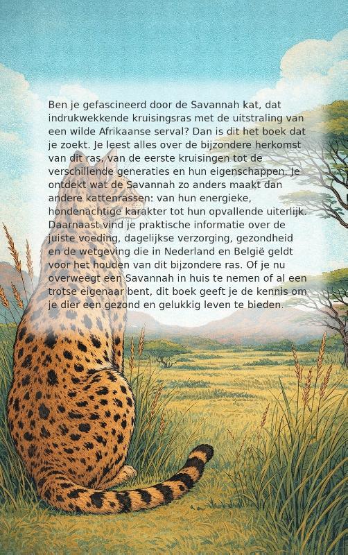 Achterkant van Alles over de Savannah Kat