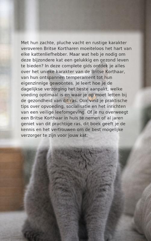 Achterkant van Alles over de Britse Korthaar