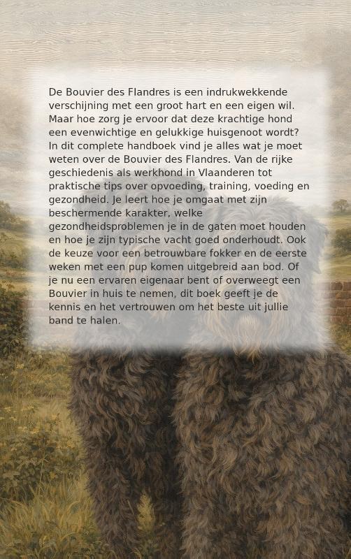 Achterkant van Alles over de Bouvier des Flandres