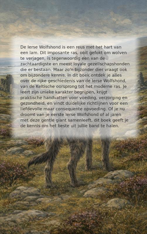Achterkant van Alles over de Ierse Wolfshond