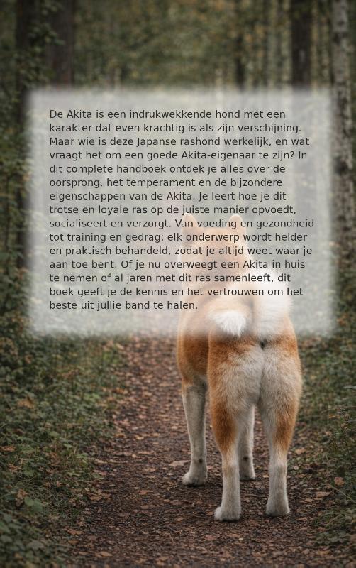 Achterkant van Alles over de Akita