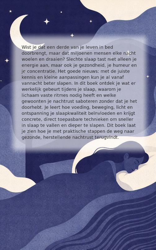 Achterkant van Slaap beter vanaf vannacht