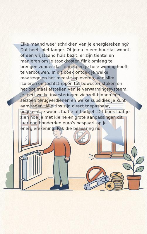 Achterkant van Stookkosten halveren dit jaar