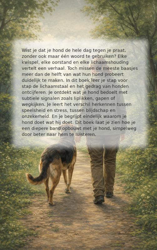 Achterkant van Hondentaal leren lezen
