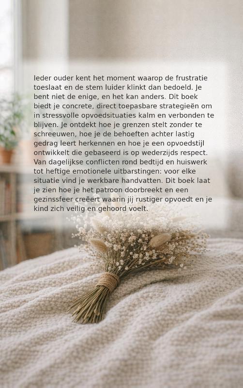 Achterkant van Opvoeden zonder schreeuwen
