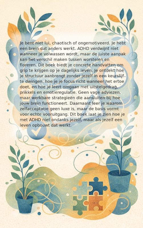 Achterkant van Volwassen met ADHD