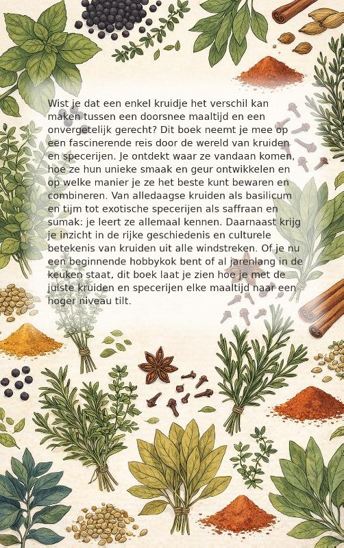 Achterkant van Kruiden en specerijen meester