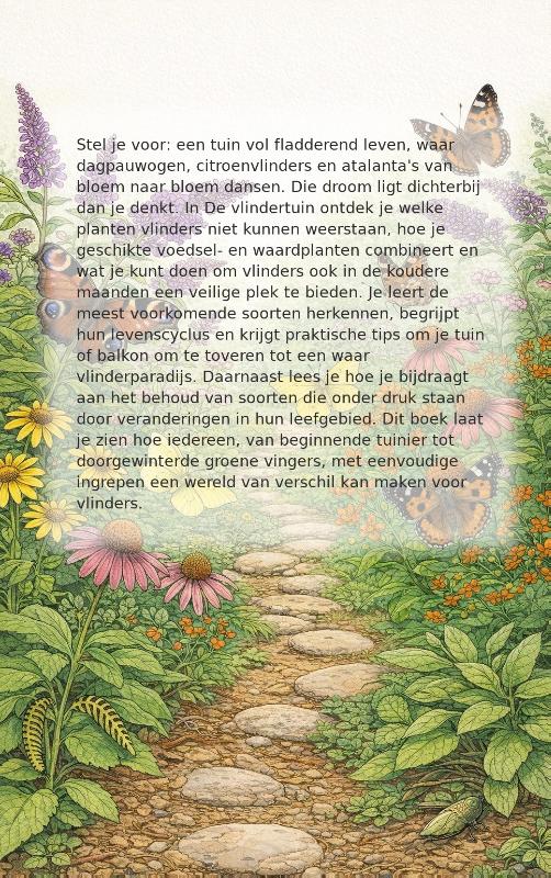 Achterkant van De vlindertuin