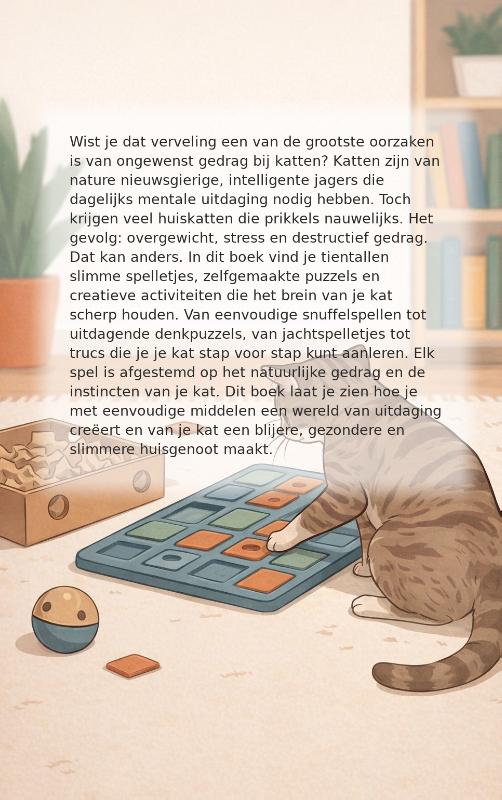 Achterkant van Hersenwerk voor je kat
