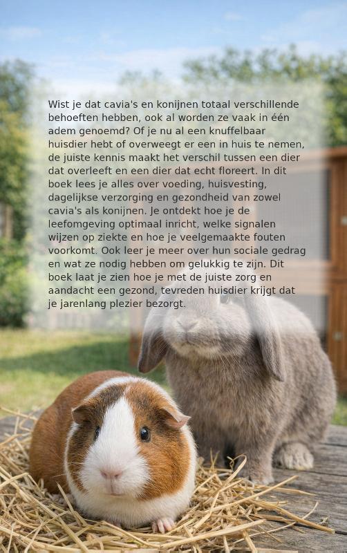 Achterkant van Cavia's en konijnen