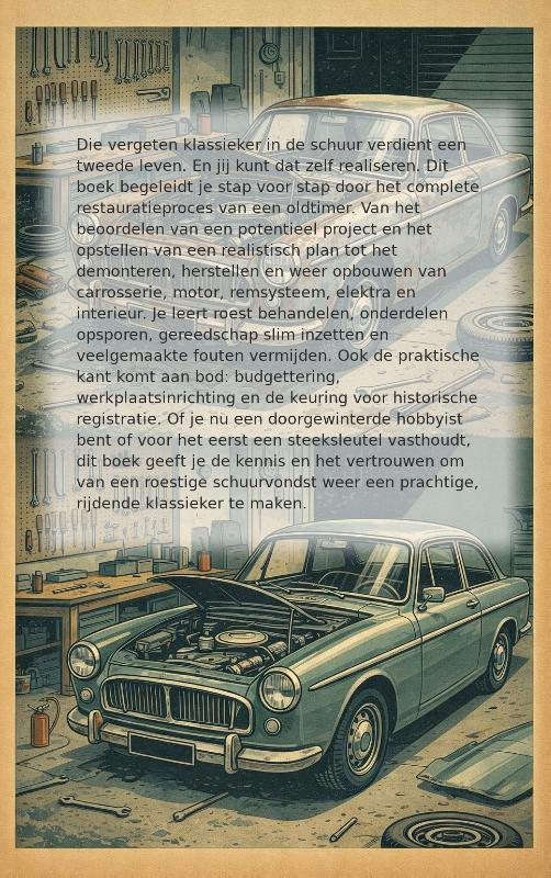 Achterkant van Oldtimer restaureren