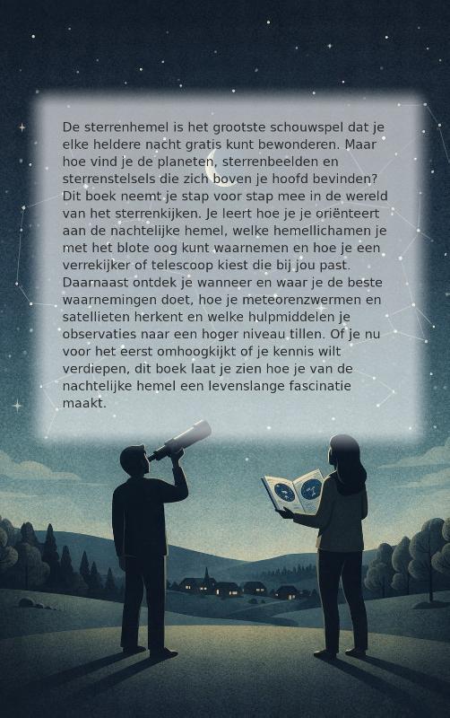 Achterkant van Sterrenkijken als hobby