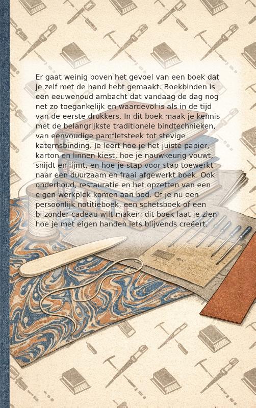 Achterkant van Boekbinden als ambacht