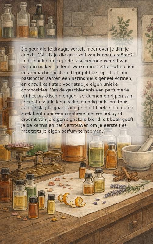 Achterkant van Parfum maken als hobby