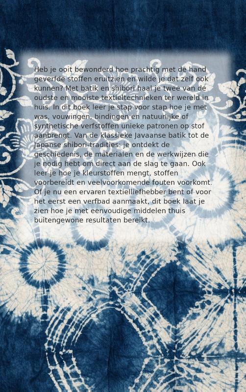 Achterkant van Batik en shibori thuis